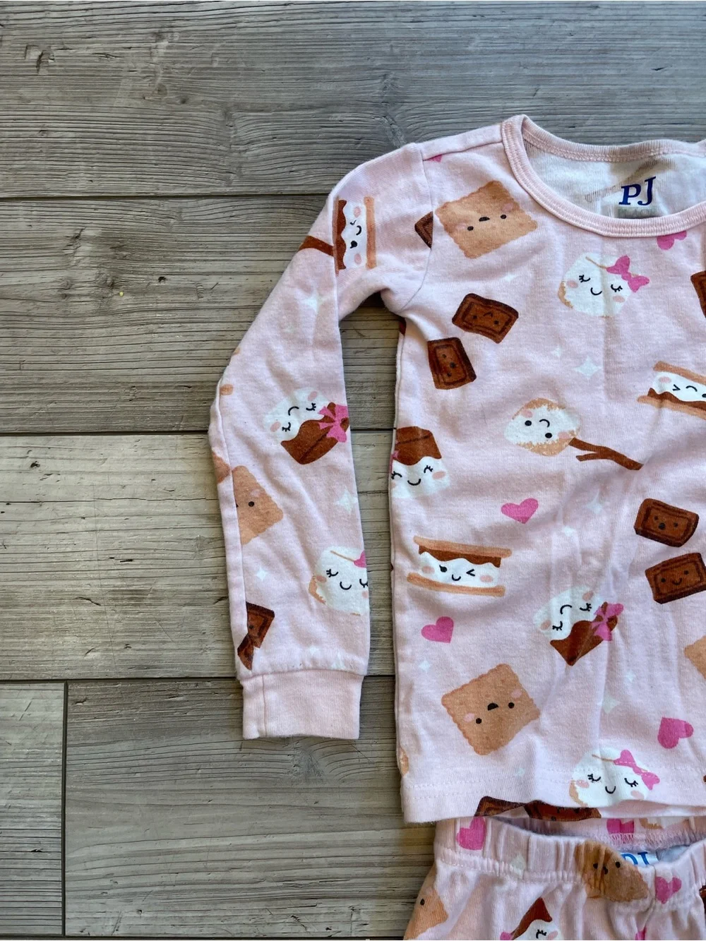 The Children’s Place | Pink S'mores Long-Sleeve Pajama Set | Size: 4T